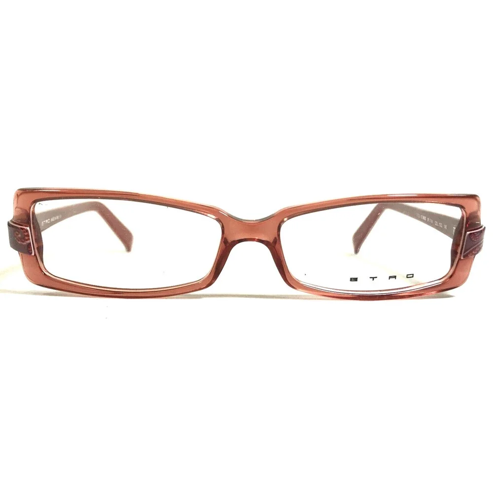 ETRO Eyeglasses Frames MOD.VE 9802 COL.1DQ Clear Red Purple Paisley 51-14-140